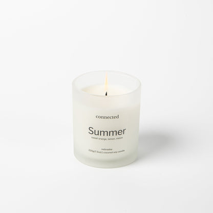 Summer -Coconut soy candle - Connected Fragrance Company - Connected Fragrance Company