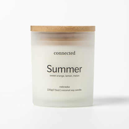 Summer -Coconut soy candle - Connected Fragrance Company - Connected Fragrance Company